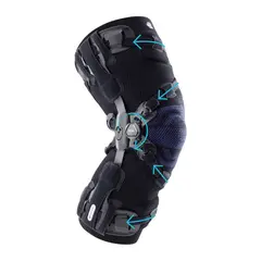 Bauerfeind GenuTrain OA Str. 1 Høyre Medial / Venstre Lateral | Sort