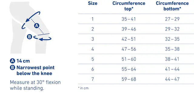 Bauerfeind GenuTrain P3 m/ Silikonbånd Titan Høyre Str. 1 