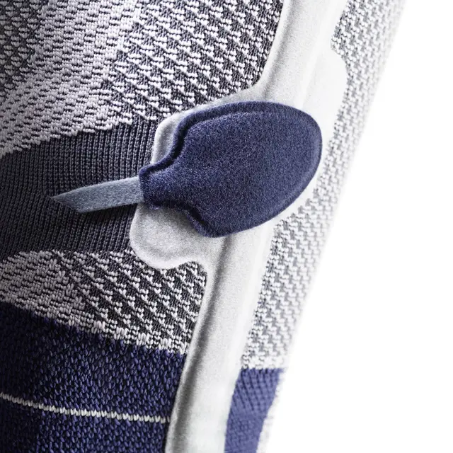 Bauerfeind GenuTrain P3 m/ Silikonbånd Titan Høyre Str. 1 