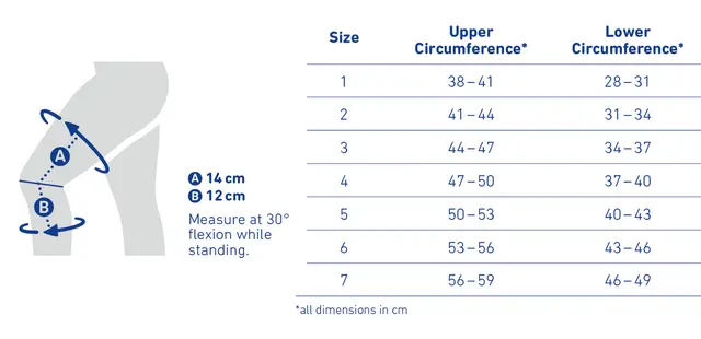 Bauerfeind GenuTrain S Pro Sort Høyre Str. 5 