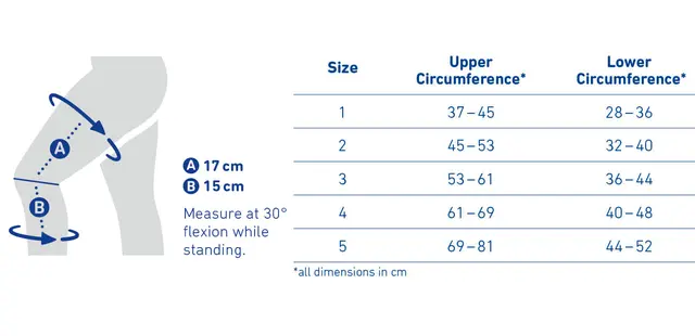 Bauerfeind SecuTec Genu Flex Blå Høyre Str. 2 