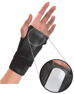 Mueller Håndleddsstøtte m/ Skinne Sort One-Size 