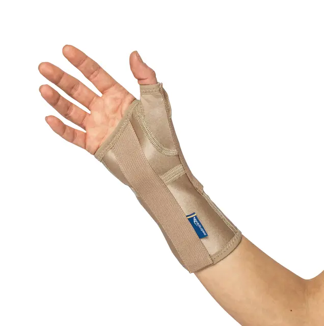 MediRoyal MR2225 Venstre S Håndleddstøtte m/ Tommel Kort, Beige 