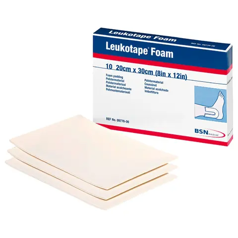 Leukotape Foam 30cm x 20cm x 4 mm 10 stk.