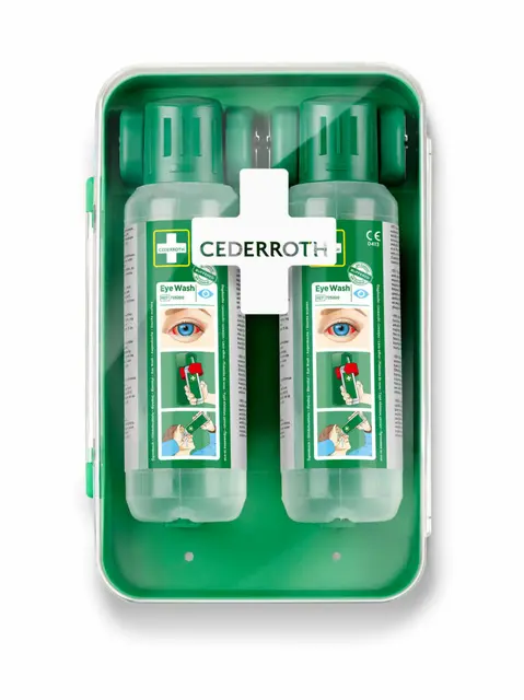 Cederroth Øyeskyllekabinett Inkludert 2 x 500 ml Øyeskylle 