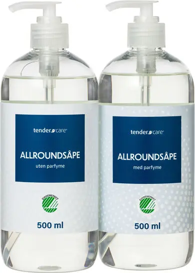 Tendercare Allroundsåpe m/ Pumpe 500 ml Uten Parfyme 