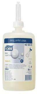 Tork S&#229;pe Mild Flytende S1 1 Liter Kartong 6 x 1 Liter