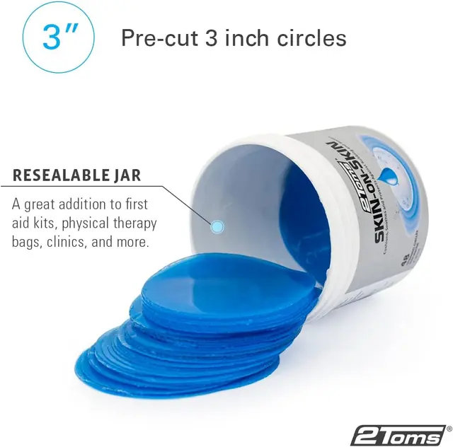 2Toms Skin-On-Skin Rund Ø 7,6 cm 48 stk 