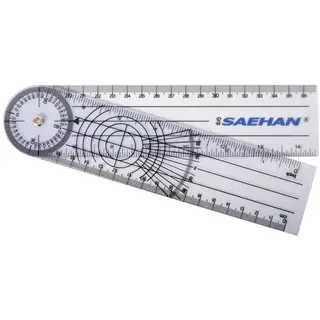 Angle Gauges Rulong 20 cm. Plexiglas 0 degrees to 360 degrees per 2 degrees