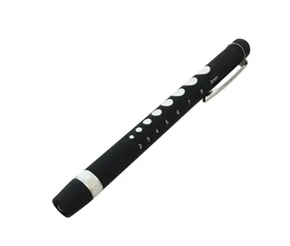 Pennelykt Med Puppilskala. Metall. LED Forkrommet Messing i Etui