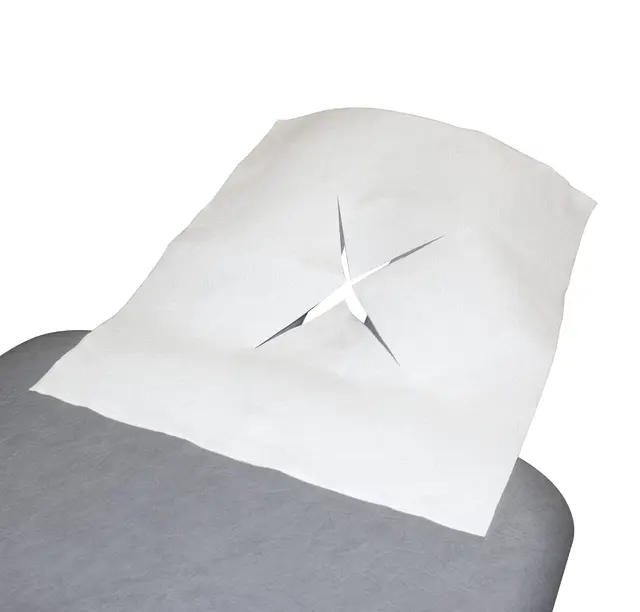 AlfaCare Hodepapir 32x40 cm m/ Kryss Hvit - 250 stk. 
