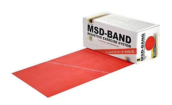 MoVeS Lateksfrie Treningsbånd 5,5 m Medium/Rød 