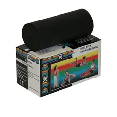 CanDo Latex Free Exercise Band 5,5 m Black - X-Hard