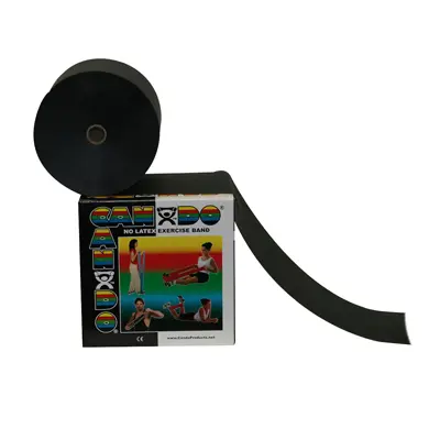 CanDo Latex Free Treningsbånd 22,5 m X-Hard Sort 