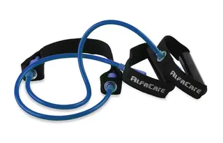AlfaCare Exertube 140 cm Hard Bl&#229; Med tekstilforsterker