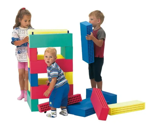 Skumblokker BlockX 20 stk - Fire farger 