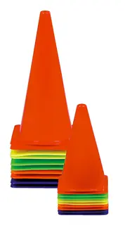 Markeringskjegler 23 cm sett (10 stk)