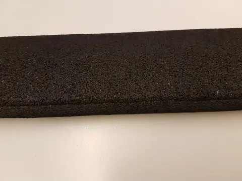 Gulv - Endelist gummirampe 2,5x8x100 cm