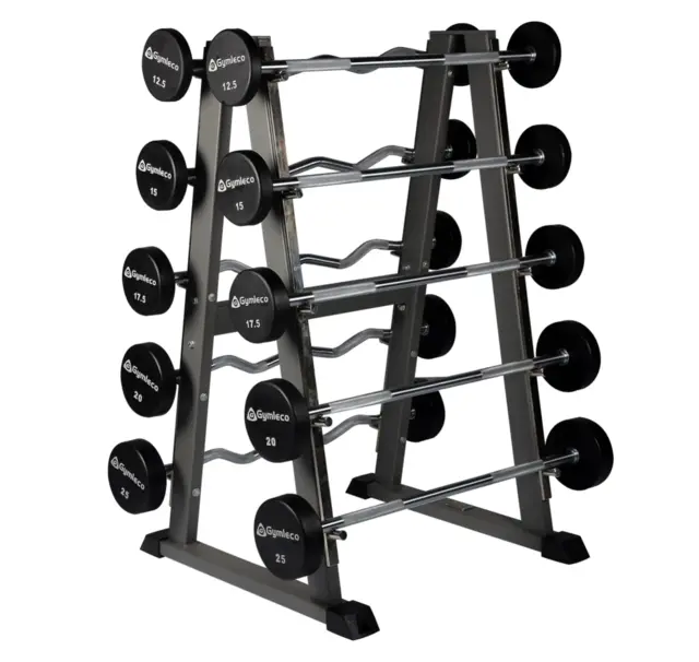 Gymleco Rack for10 Fastmonterte stenger 