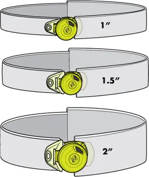 BOA 2" Click Fit Strap Medium Svart 