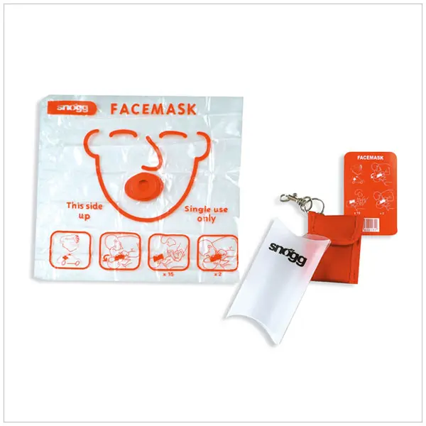 Snøgg Facemask med nøkkelring, sort 