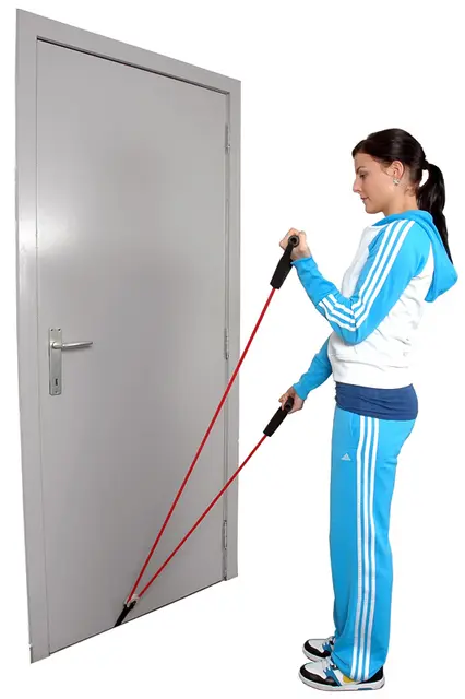 MoVeS Shoulder Tube Pulley Gul/Lett Med Treningshåndtak 