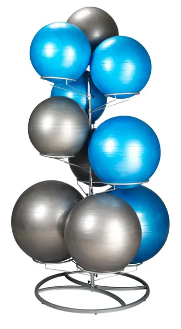 Ballstand for 10 baller 195x100cm Justerbar for hver ball 